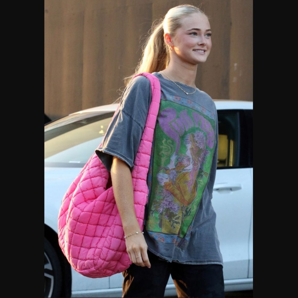 Free People FP Movement Quilted Carryall Bubblegum Pink - Factory Sealed - Picture 2 of 16